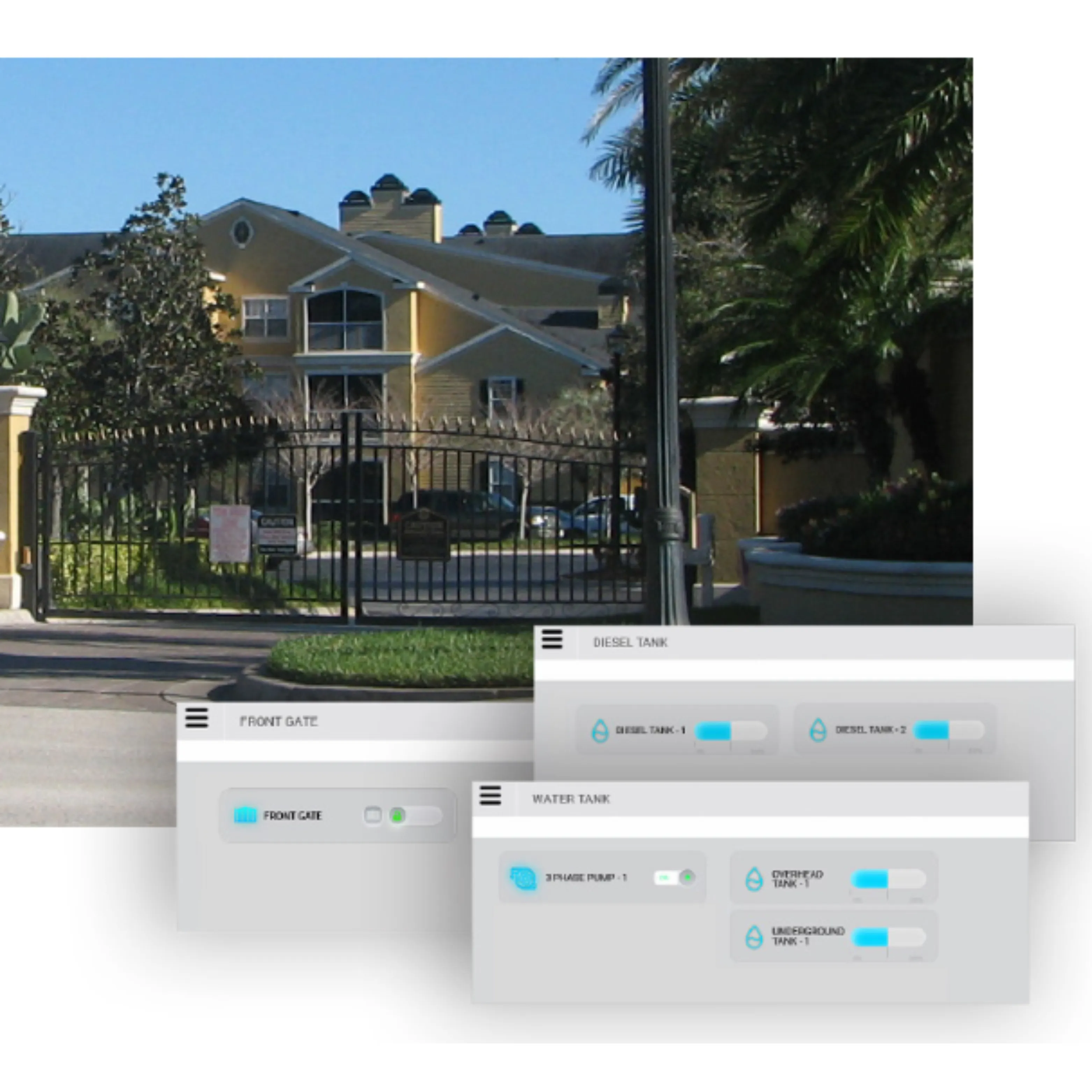 WATER, DIESEL  TANK, GATE  & GARAGE  MANAGEMENT